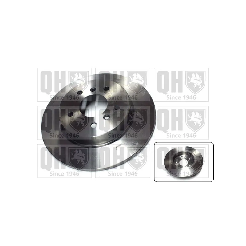 Jeu de 2 disques de frein arrière QUINTON HAZELL BDC6060