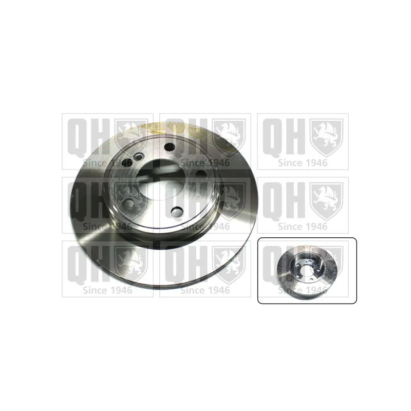 Jeu de 2 disques de frein arrière QUINTON HAZELL BDC6075