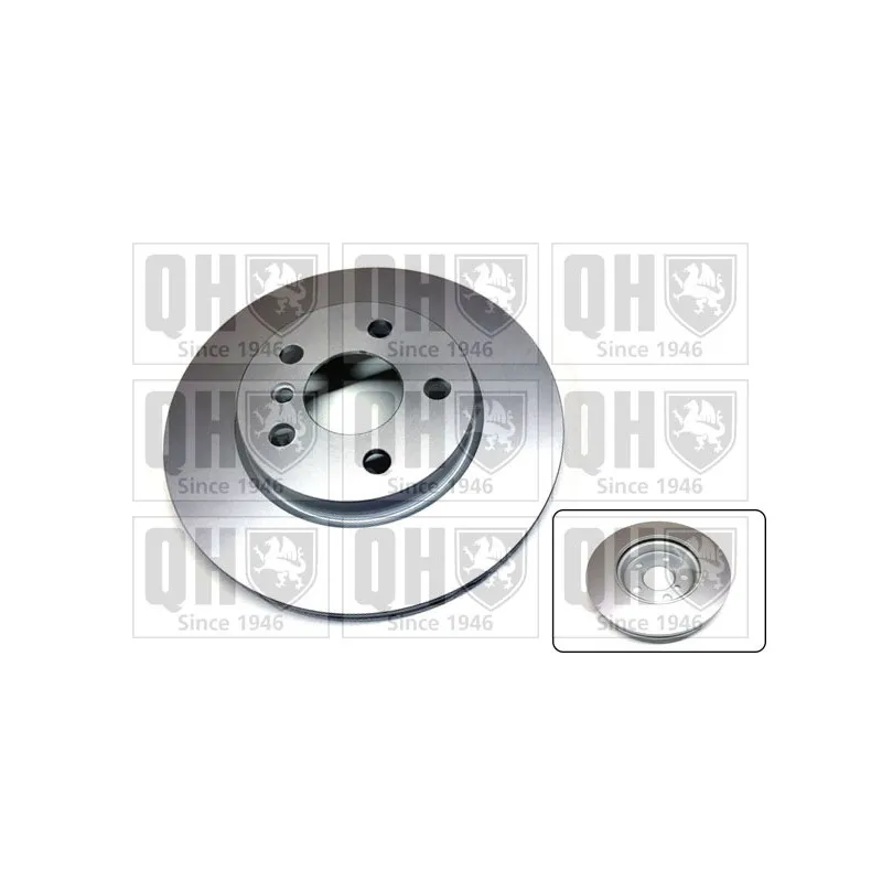 Jeu de 2 disques de frein avant QUINTON HAZELL BDC6084