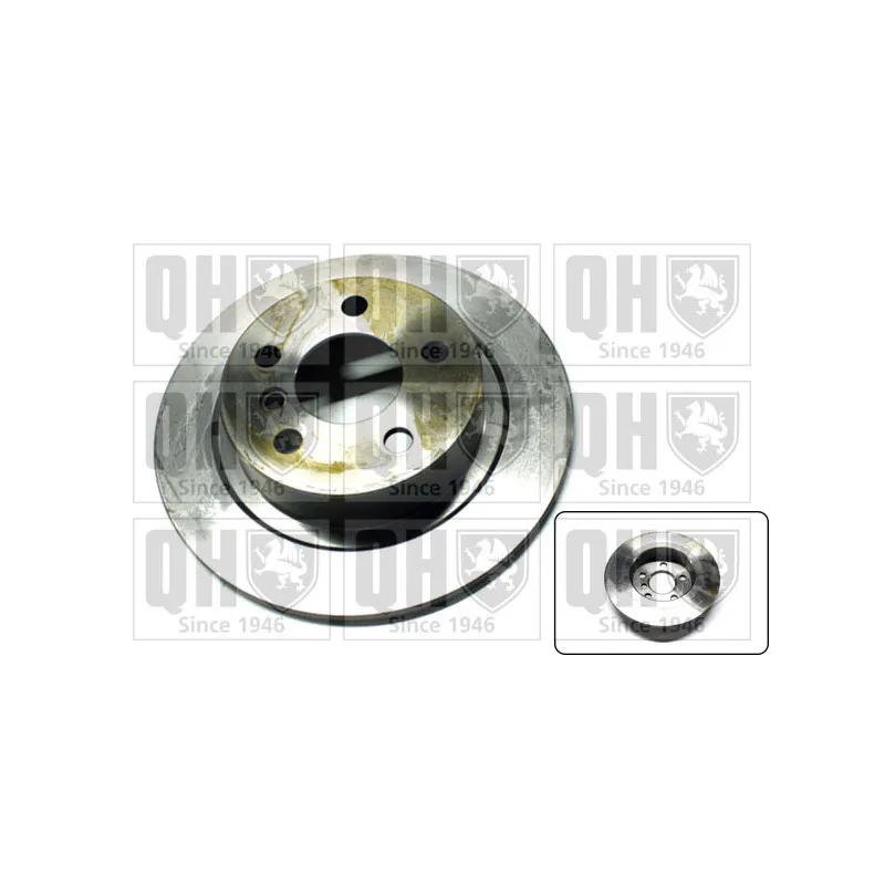 Jeu de 2 disques de frein arrière QUINTON HAZELL BDC6085