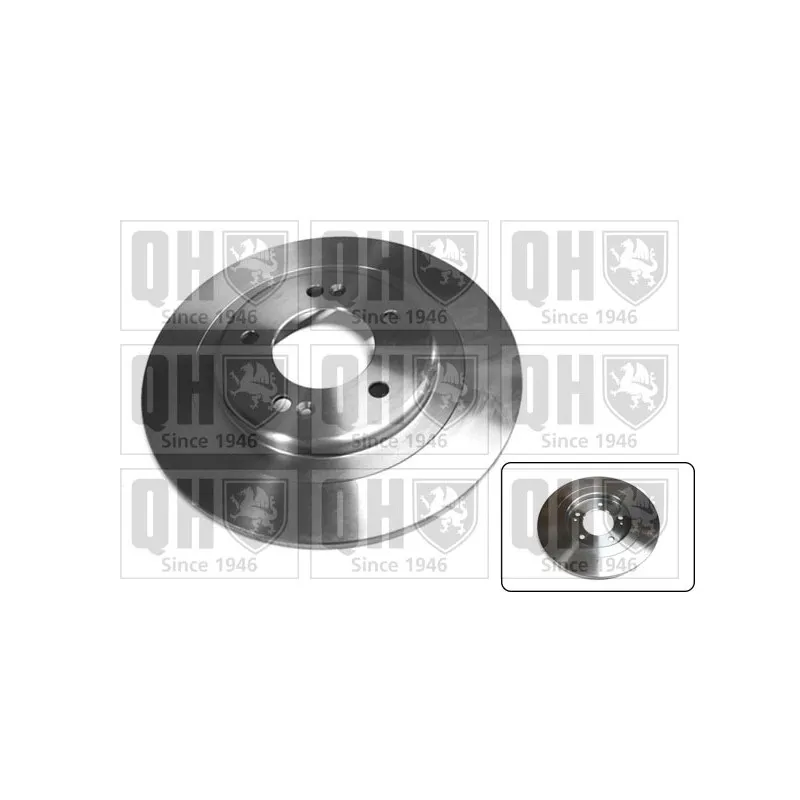 Jeu de 2 disques de frein arrière QUINTON HAZELL BDC6087