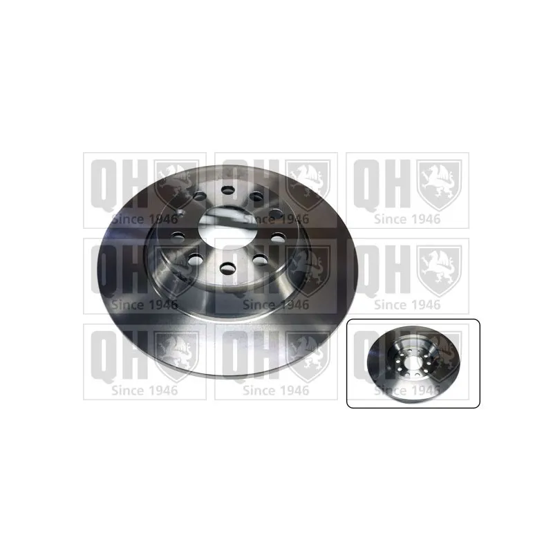 Jeu de 2 disques de frein arrière QUINTON HAZELL BDC6090