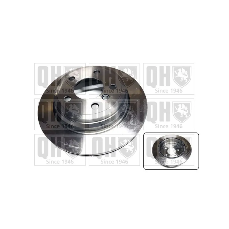 Jeu de 2 disques de frein arrière QUINTON HAZELL BDC6093