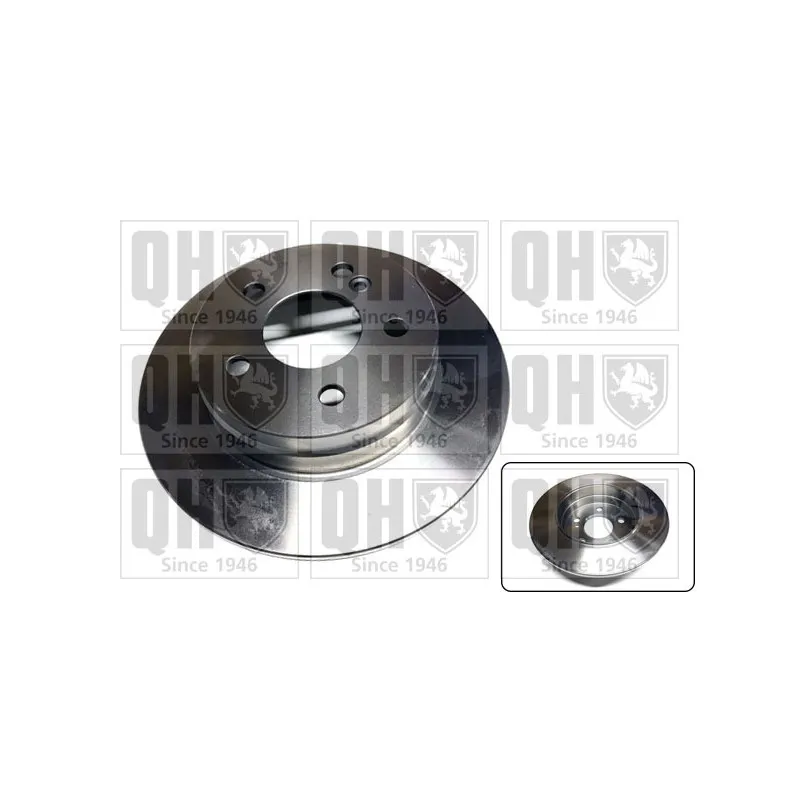 Jeu de 2 disques de frein arrière QUINTON HAZELL BDC6094