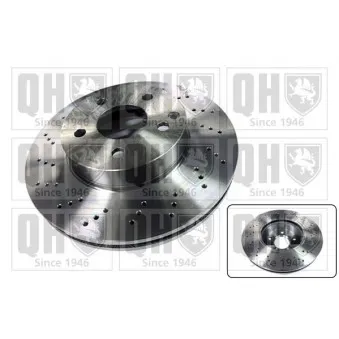 Jeu de 2 disques de frein avant QUINTON HAZELL BDC6096