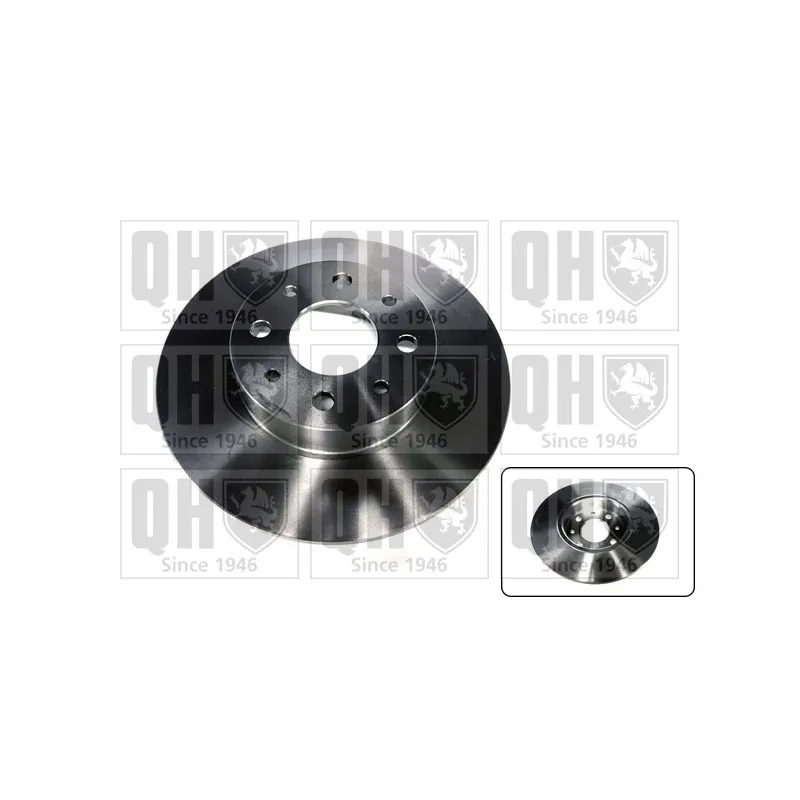 Jeu de 2 disques de frein arrière QUINTON HAZELL BDC6105