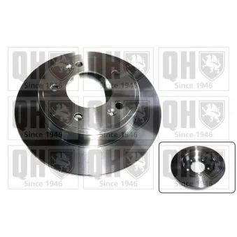 Jeu de 2 disques de frein arrière QUINTON HAZELL BDC6108