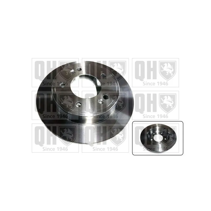 Jeu de 2 disques de frein arrière QUINTON HAZELL BDC6108