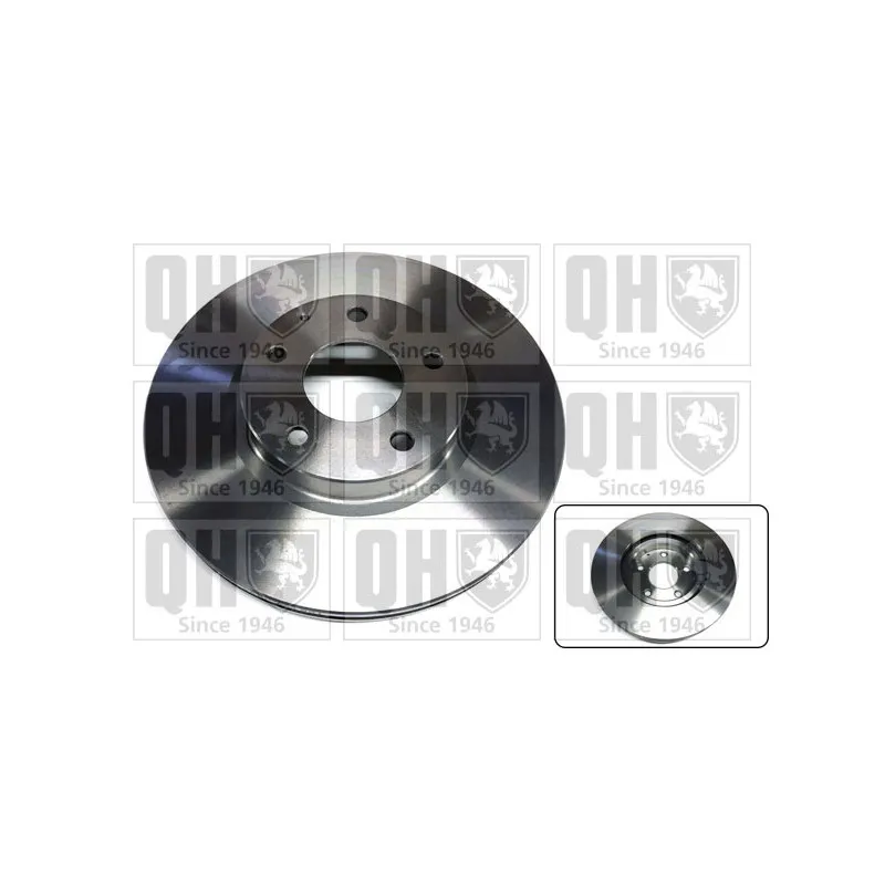 Jeu de 2 disques de frein avant QUINTON HAZELL BDC6109