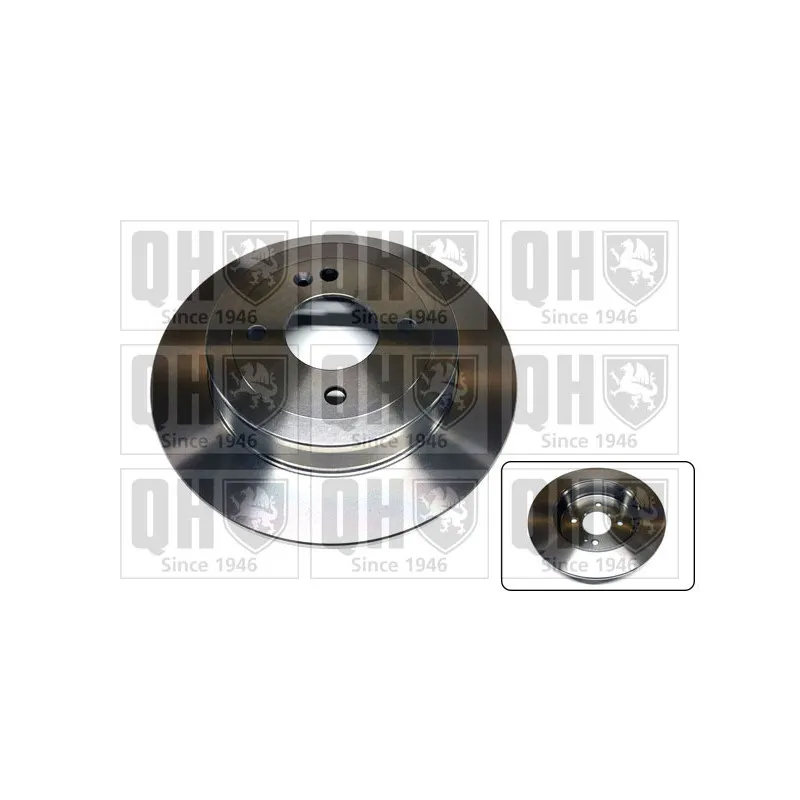 Jeu de 2 disques de frein arrière QUINTON HAZELL BDC6110
