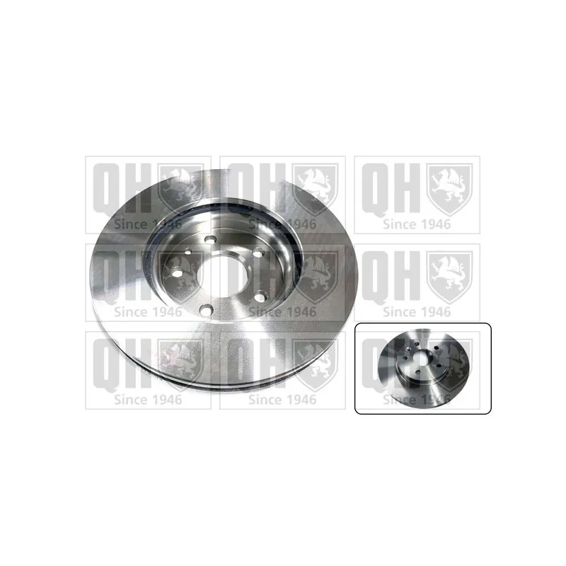 Jeu de 2 disques de frein avant QUINTON HAZELL BDC6159