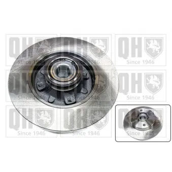 Jeu de 2 disques de frein arrière QUINTON HAZELL BDC6166