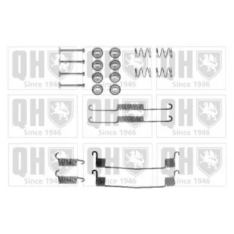 Kit d'accessoires, mâchoire de frein QUINTON HAZELL BFK222