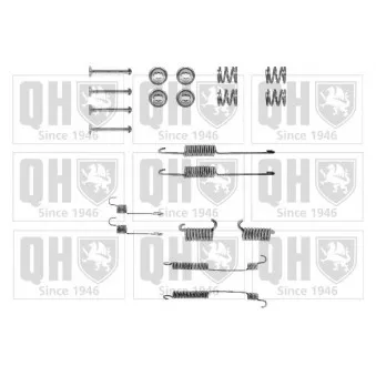 Kit d'accessoires, mâchoire de frein QUINTON HAZELL BFK236