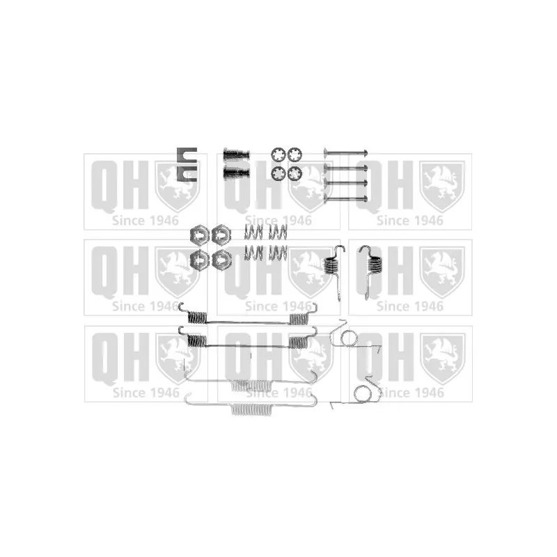 Kit d'accessoires, mâchoire de frein QUINTON HAZELL BFK249