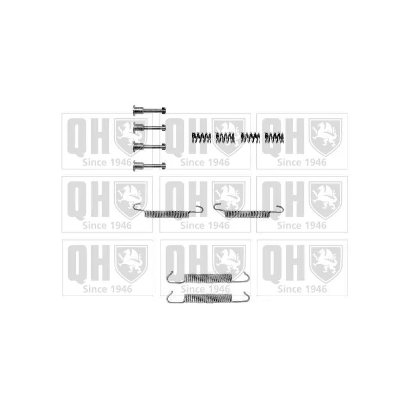 Kit d'accessoires, mâchoires de frein de stationnement QUINTON HAZELL BFK339