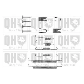 Kit d'accessoires, mâchoire de frein QUINTON HAZELL BFK422