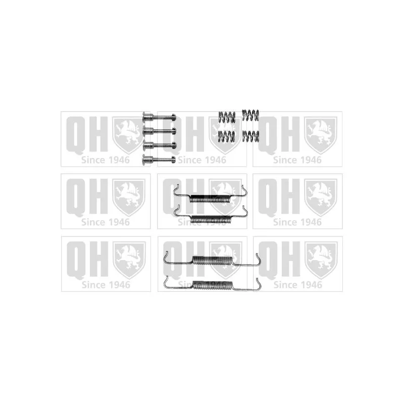 Kit d'accessoires, mâchoires de frein de stationnement QUINTON HAZELL BFK433