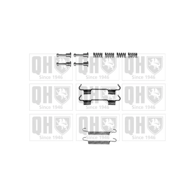 Kit d'accessoires, mâchoires de frein de stationnement QUINTON HAZELL BFK443