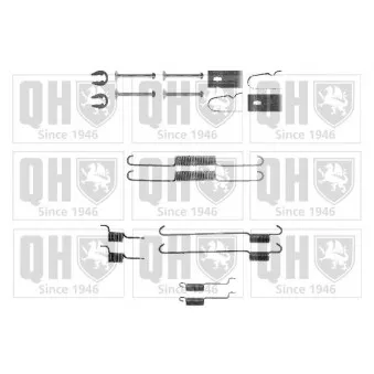Kit d'accessoires, mâchoire de frein QUINTON HAZELL BFK454