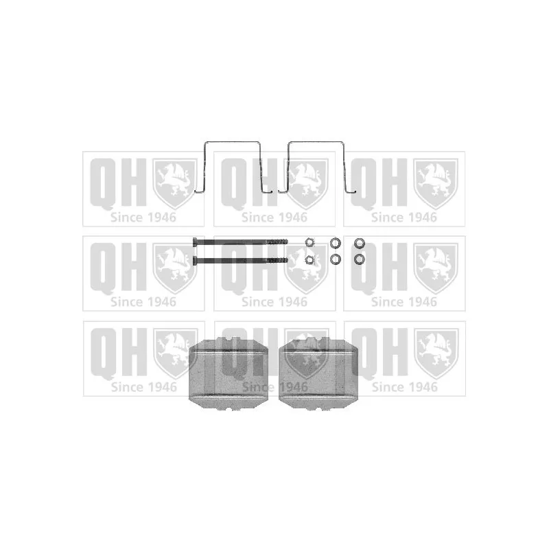 Kit d'accessoires, plaquette de frein à disque QUINTON HAZELL BFK617