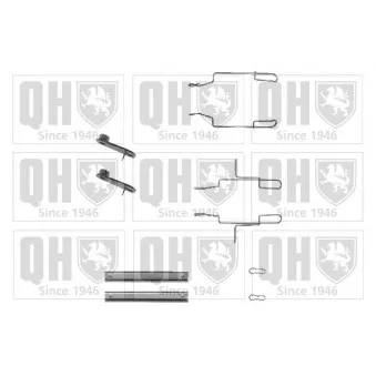Kit d'accessoires, plaquette de frein à disque QUINTON HAZELL BFK624