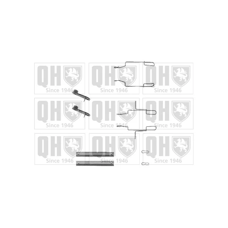 Kit d'accessoires, plaquette de frein à disque QUINTON HAZELL BFK624
