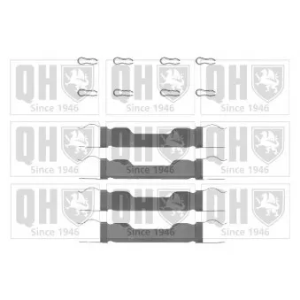 Kit d'accessoires, plaquette de frein à disque QUINTON HAZELL