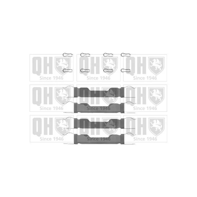Kit d'accessoires, plaquette de frein à disque QUINTON HAZELL BFK628