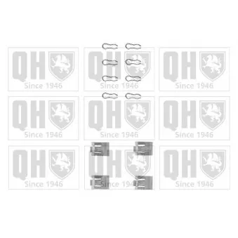 Kit d'accessoires, plaquette de frein à disque QUINTON HAZELL BFK630