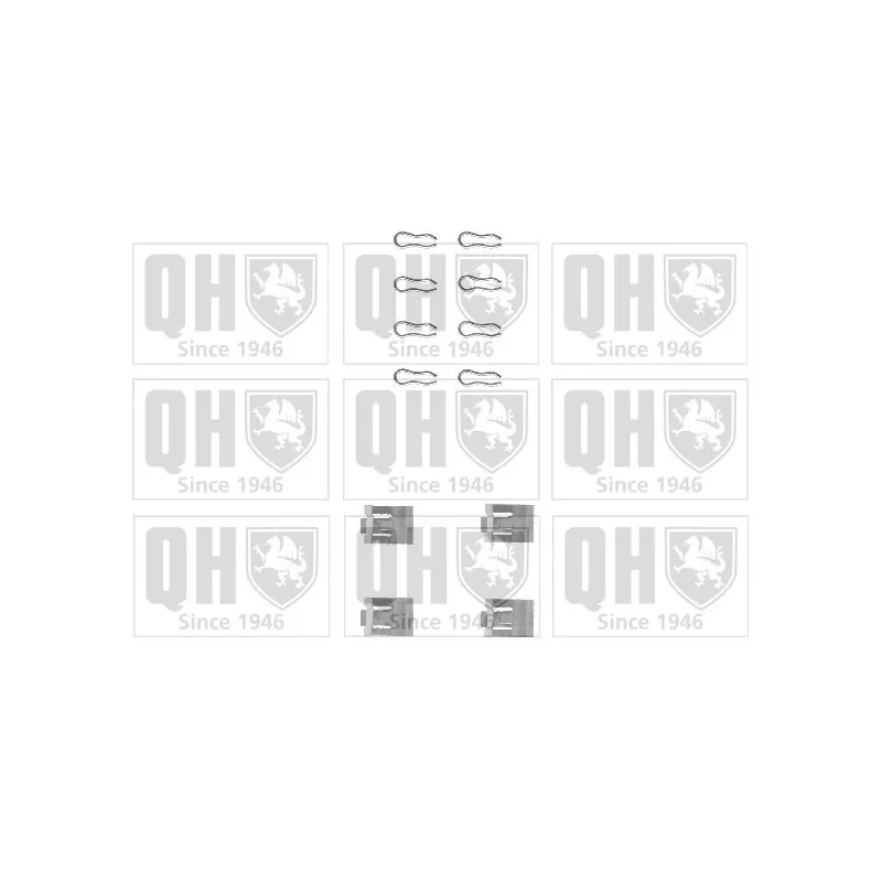 Kit d'accessoires, plaquette de frein à disque QUINTON HAZELL BFK630