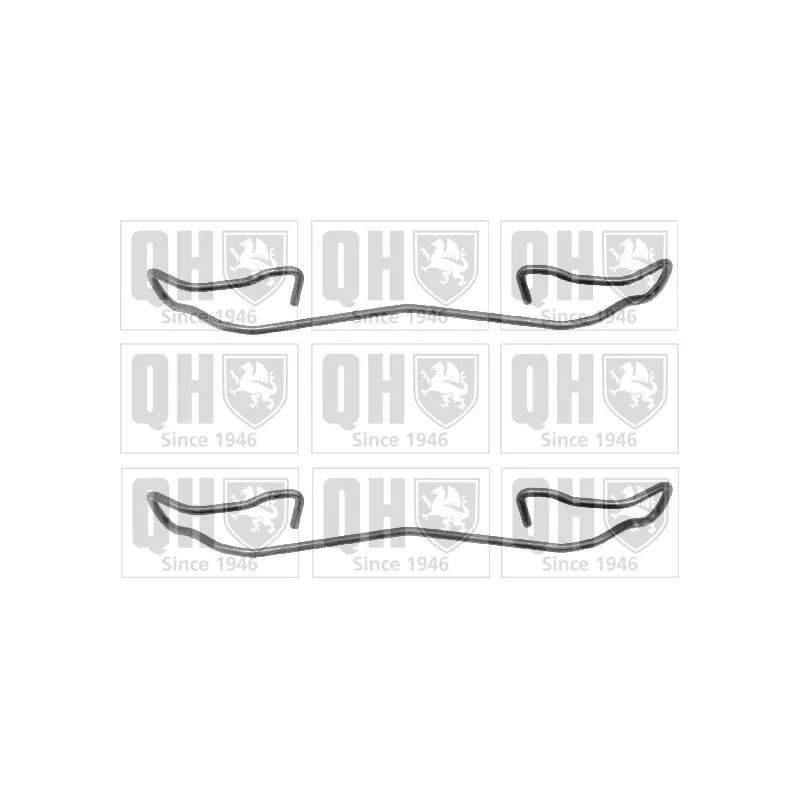 Kit d'accessoires, plaquette de frein à disque QUINTON HAZELL BFK645