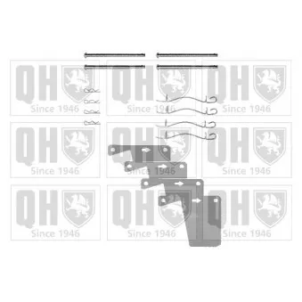 Kit d'accessoires, plaquette de frein à disque QUINTON HAZELL BFK647