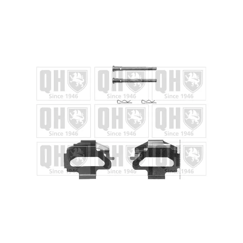 Kit d'accessoires, plaquette de frein à disque QUINTON HAZELL BFK651