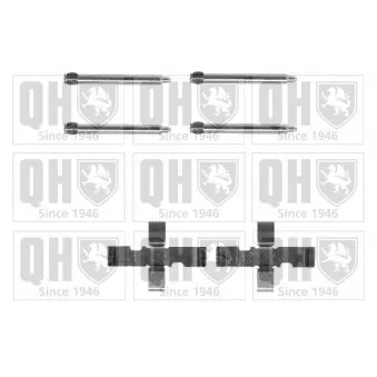 Kit d'accessoires, plaquette de frein à disque QUINTON HAZELL BFK656