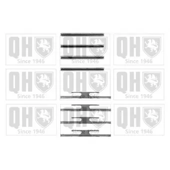Kit d'accessoires, plaquette de frein à disque QUINTON HAZELL BFK660