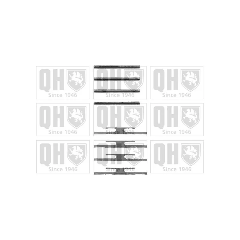 Kit d'accessoires, plaquette de frein à disque QUINTON HAZELL BFK660