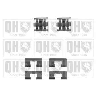 Kit d'accessoires, plaquette de frein à disque QUINTON HAZELL BFK670