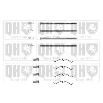 Kit d'accessoires, plaquette de frein à disque QUINTON HAZELL BFK676