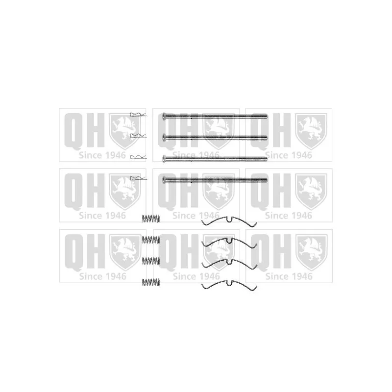 Kit d'accessoires, plaquette de frein à disque QUINTON HAZELL BFK676