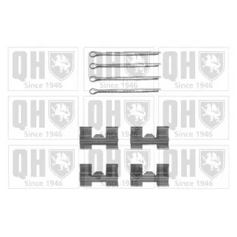 Kit d'accessoires, plaquette de frein à disque QUINTON HAZELL BFK678