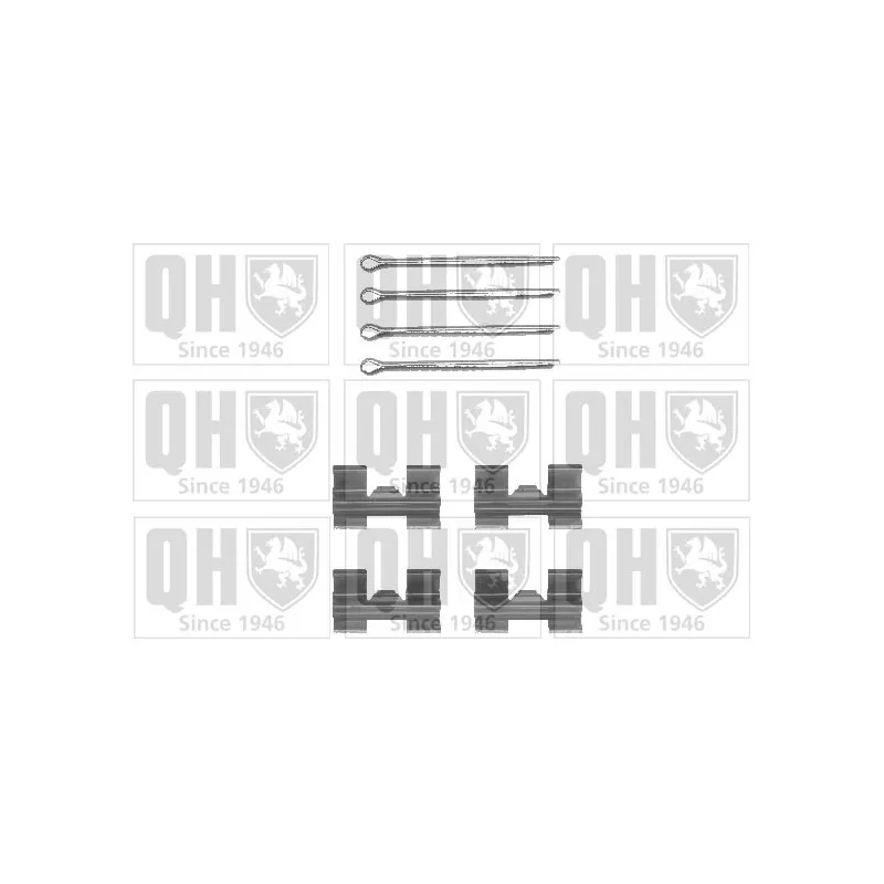 Kit d'accessoires, plaquette de frein à disque QUINTON HAZELL BFK678