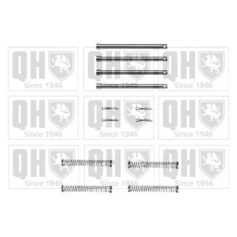Kit d'accessoires, plaquette de frein à disque QUINTON HAZELL BFK679