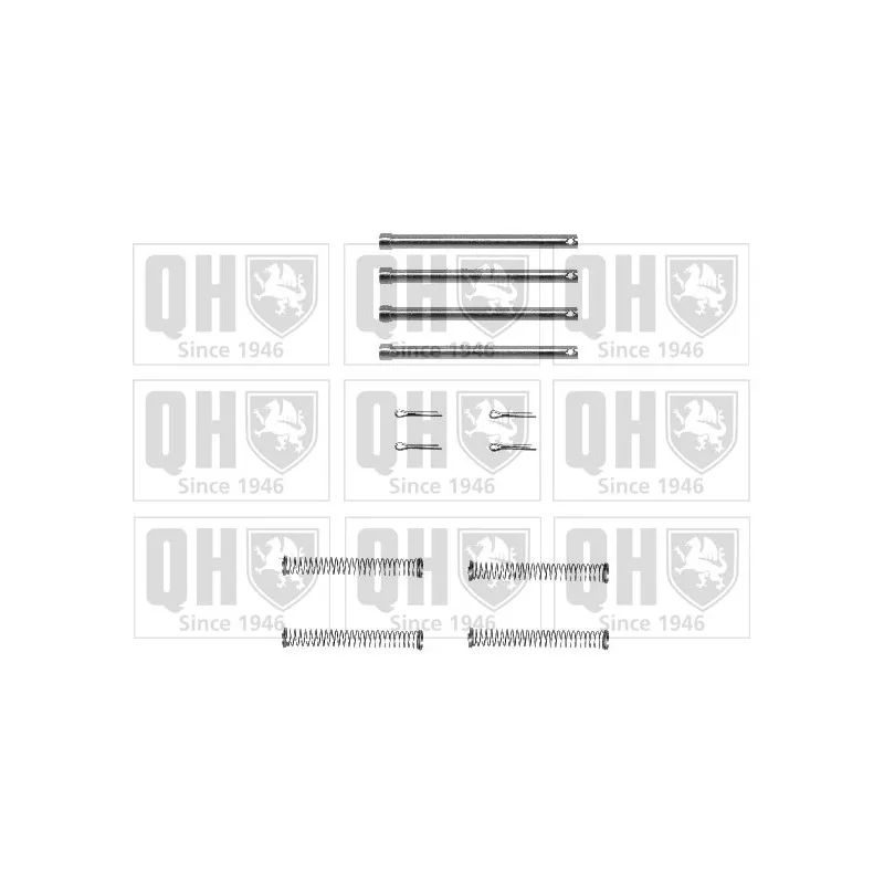 Kit d'accessoires, plaquette de frein à disque QUINTON HAZELL BFK679