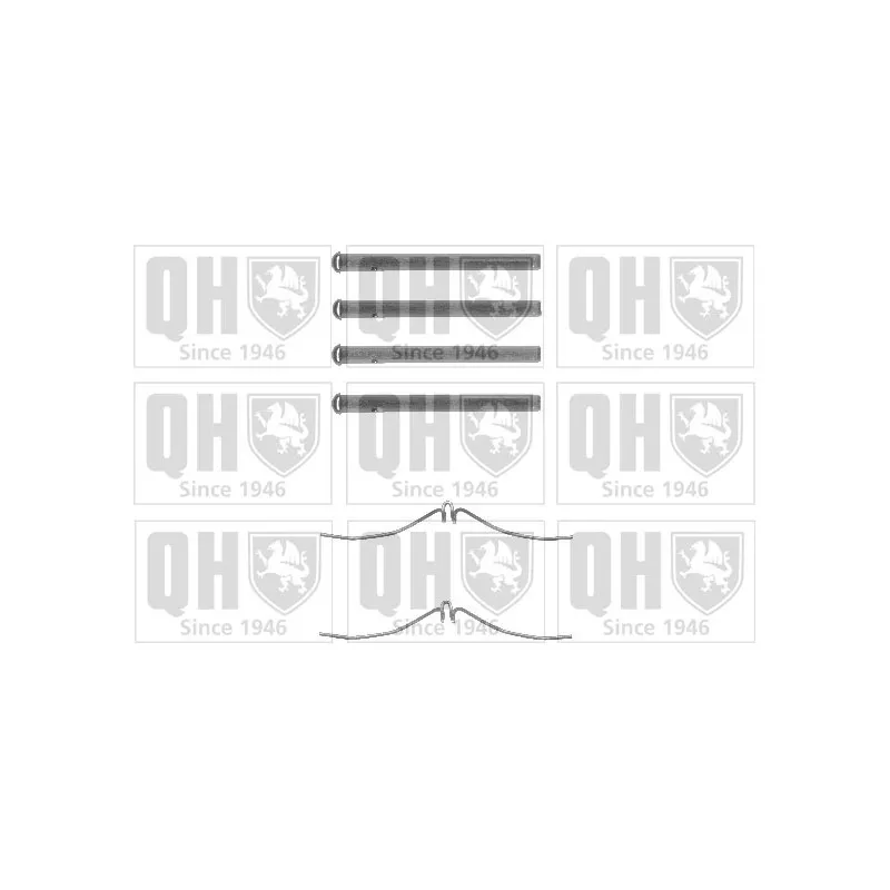 Kit d'accessoires, plaquette de frein à disque QUINTON HAZELL BFK687