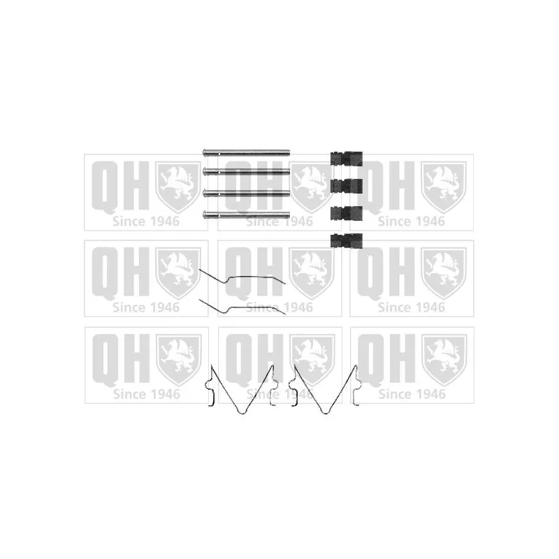 Kit d'accessoires, plaquette de frein à disque QUINTON HAZELL BFK690