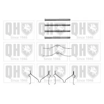 Kit d'accessoires, plaquette de frein à disque QUINTON HAZELL BFK693