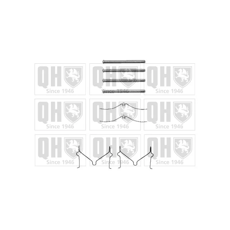 Kit d'accessoires, plaquette de frein à disque QUINTON HAZELL BFK693
