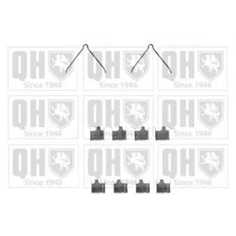 Kit d'accessoires, plaquette de frein à disque QUINTON HAZELL BFK697