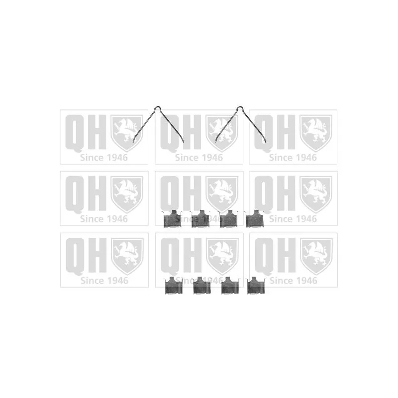 Kit d'accessoires, plaquette de frein à disque QUINTON HAZELL BFK697